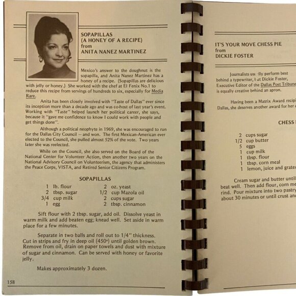 Media Rare Cookbook Favorite Recipes from Dallas TX Personalities 1979 Spiral - Picture 13 of 13